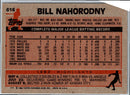 1983 Topps Bill Nahorodny