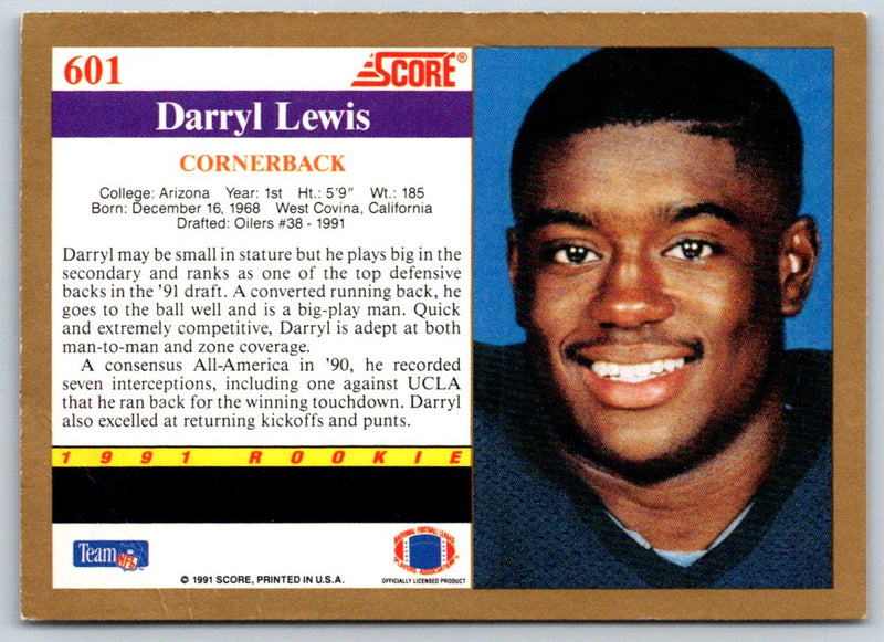 1991 Score Darryll Lewis