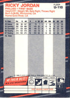 1988 Fleer Update Ricky Jordan #U-110
