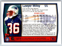 1999 Topps Lawyer Milloy #95