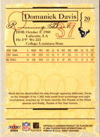 2004 Fleer Sweet Sigs Domanick Davis #20