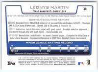2012 Bowman Leonys Martin #38