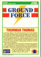 1990 Score Thurman Thomas #322