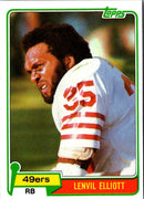 1981 Topps Lenvil Elliott