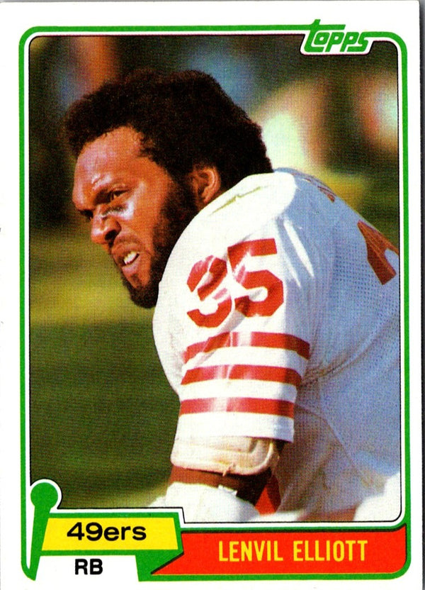 1981 Topps Lenvil Elliott #182 NM-MT