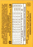 1987 Donruss Charlie Hudson