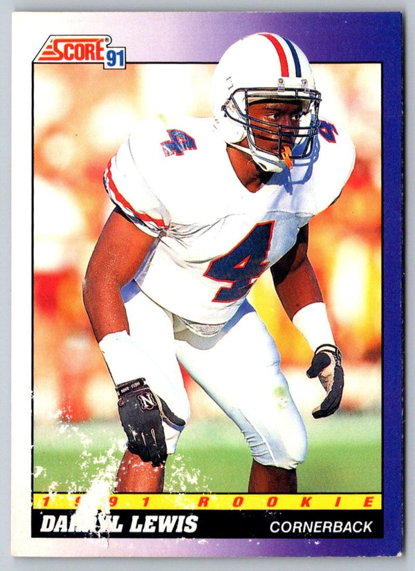 1991 Score Darryll Lewis #601 Rookie