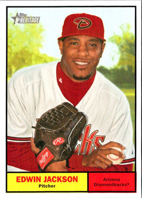 2010 Topps Heritage Edwin Jackson #205