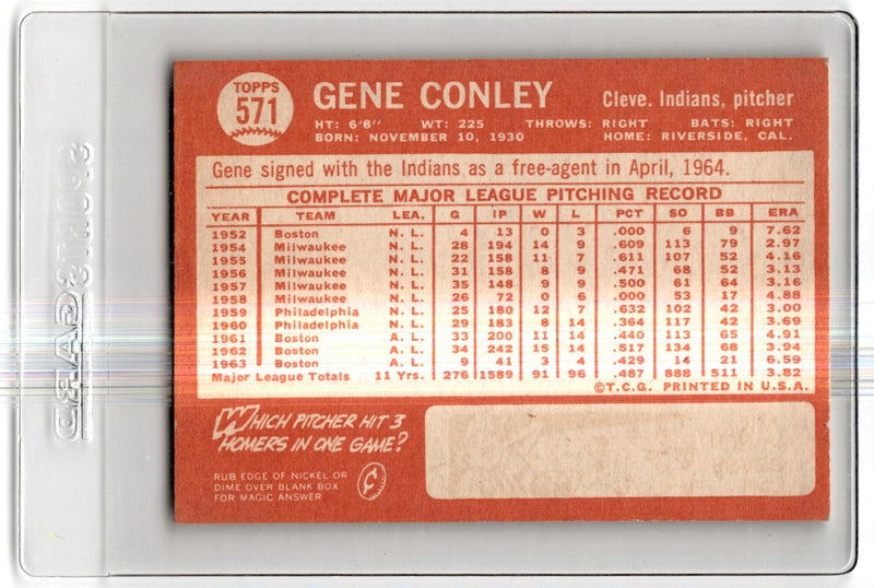 1964 Topps Gene Conley