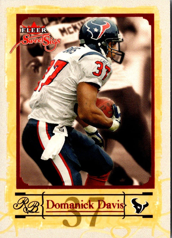 2004 Fleer Sweet Sigs Domanick Davis #20