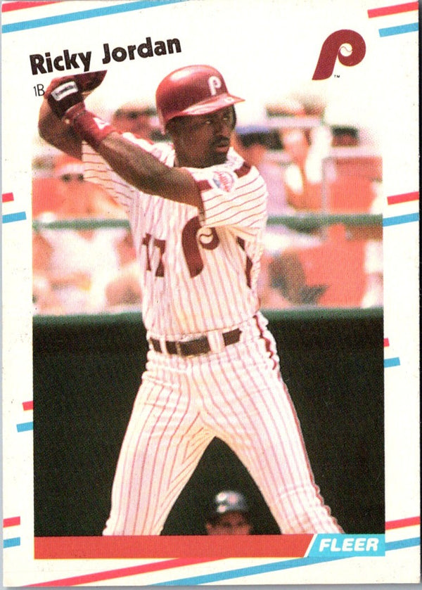 1988 Fleer Update Ricky Jordan #U-110