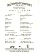 2011 Topps Allen & Ginter Jorge De La Rosa