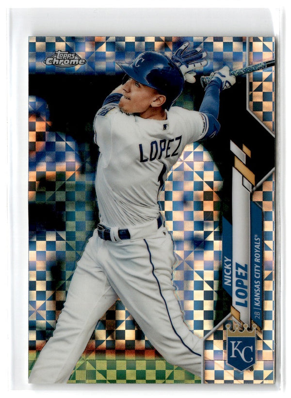 2020 Topps Chrome Refractor X Fractor Nicky Lopez #92