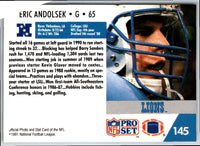 1991 Pro Set Eric Andolsek #145