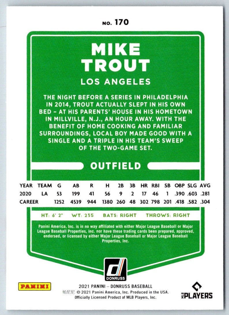 2020 Donruss Mike Trout