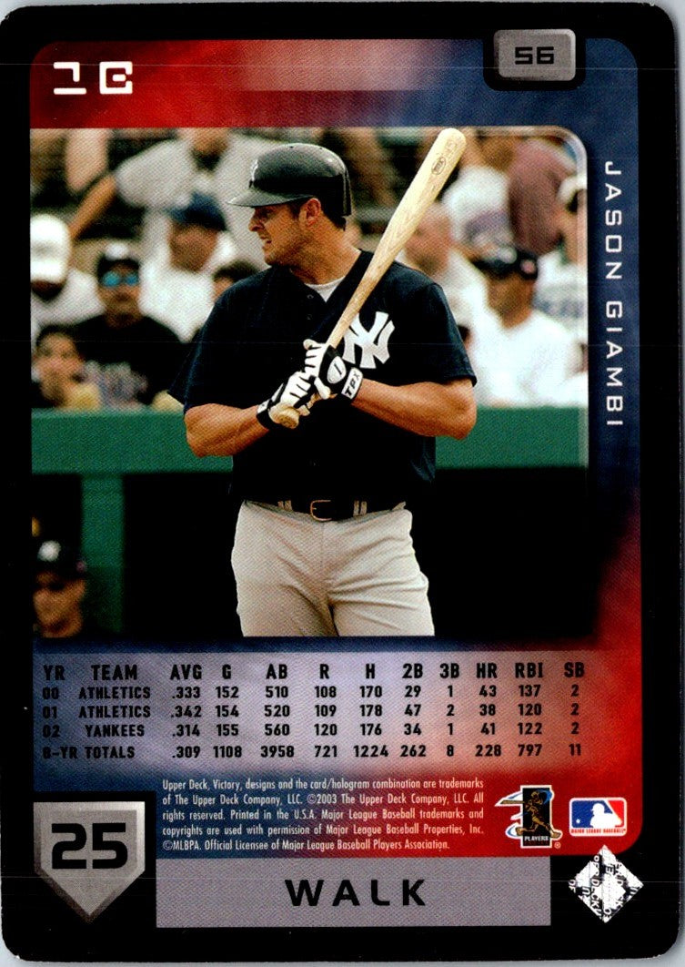 2003 Upper Deck Victory Jason Giambi