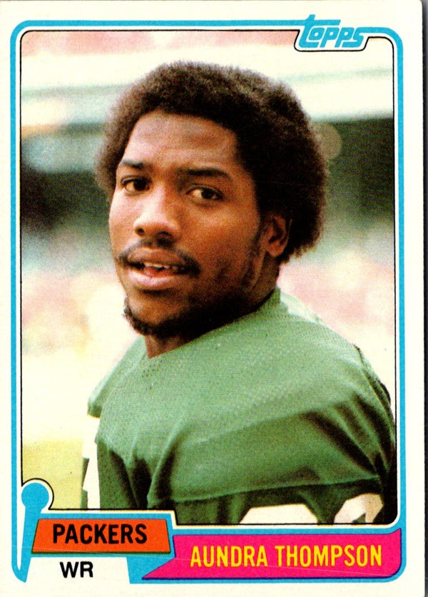 1981 Topps Aundra Thompson #314 Rookie