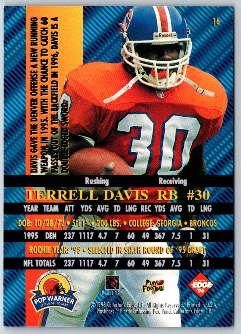 1996 Collector's Edge Advantage Terrell Davis