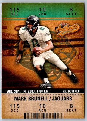 2003 Fleer Authentix Mark Brunell #81