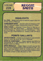 1982 O-Pee-Chee Reggie Smith #228
