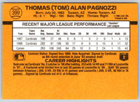 1989 Donruss Tom Pagnozzi #399