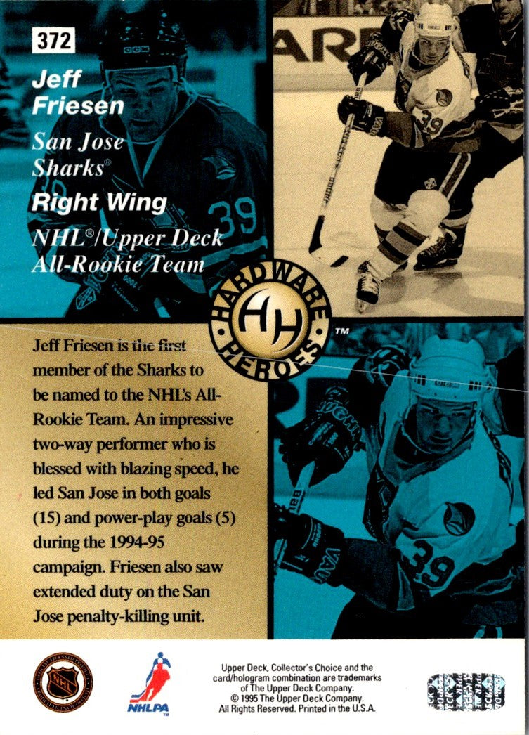 1995 Collector's Choice Player's Club Jeff Friesen