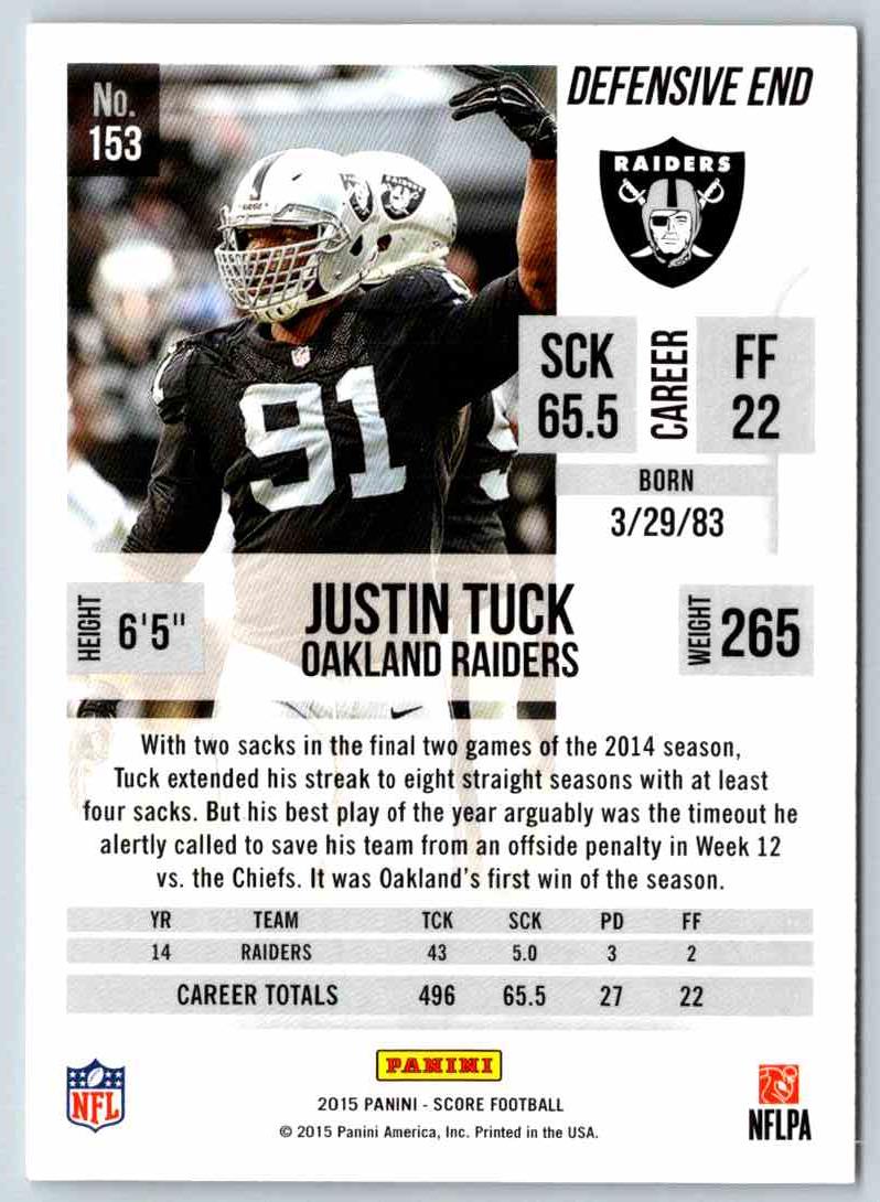 2015 Score Justin Tuck