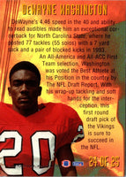 1994 Fleer NFL Prospects Dewayne Washington #24