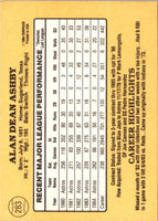 1985 Donruss Alan Ashby #283