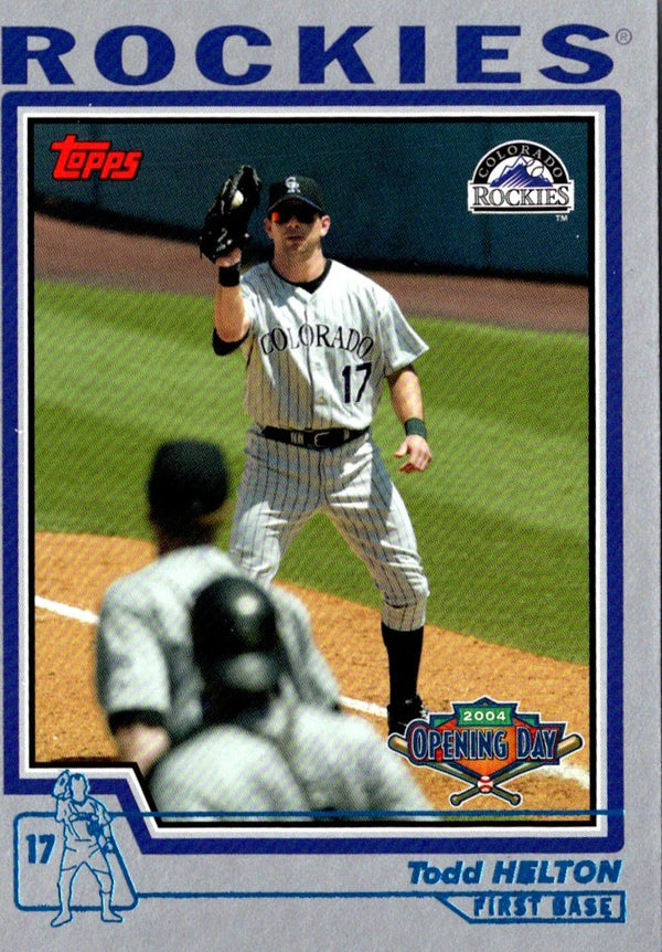 2004 Topps Opening Day Todd Helton #50