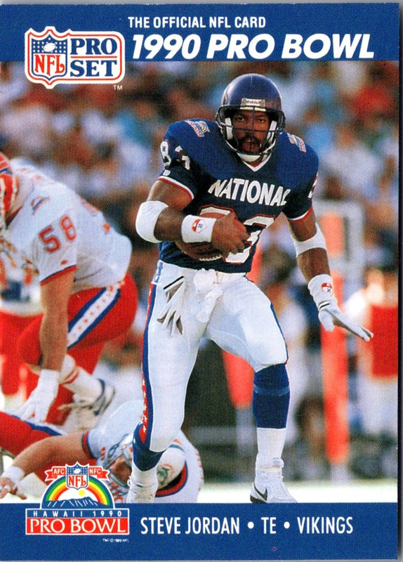 1990 Pro Set Steve Jordan #398