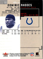 2002 Fleer Box Score Dominic Rhodes #81