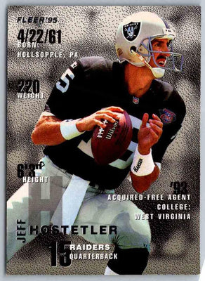 1995 Fleer Jeff Hostetler #192