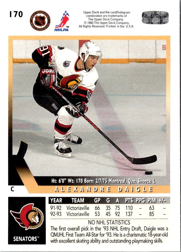 1993 Upper Deck Alexandre Daigle