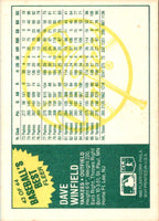 1988 Fleer Baseball's Best Sluggers vs Pitchers Dave Winfield #43