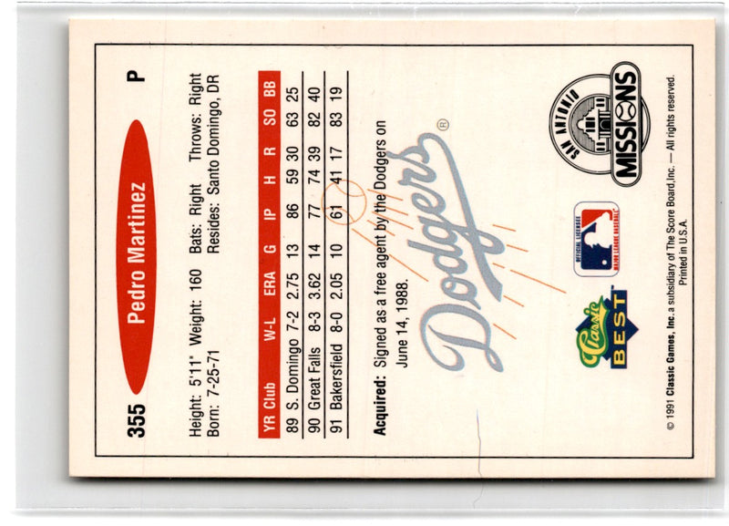 1991 Classic Best Pedro Martinez