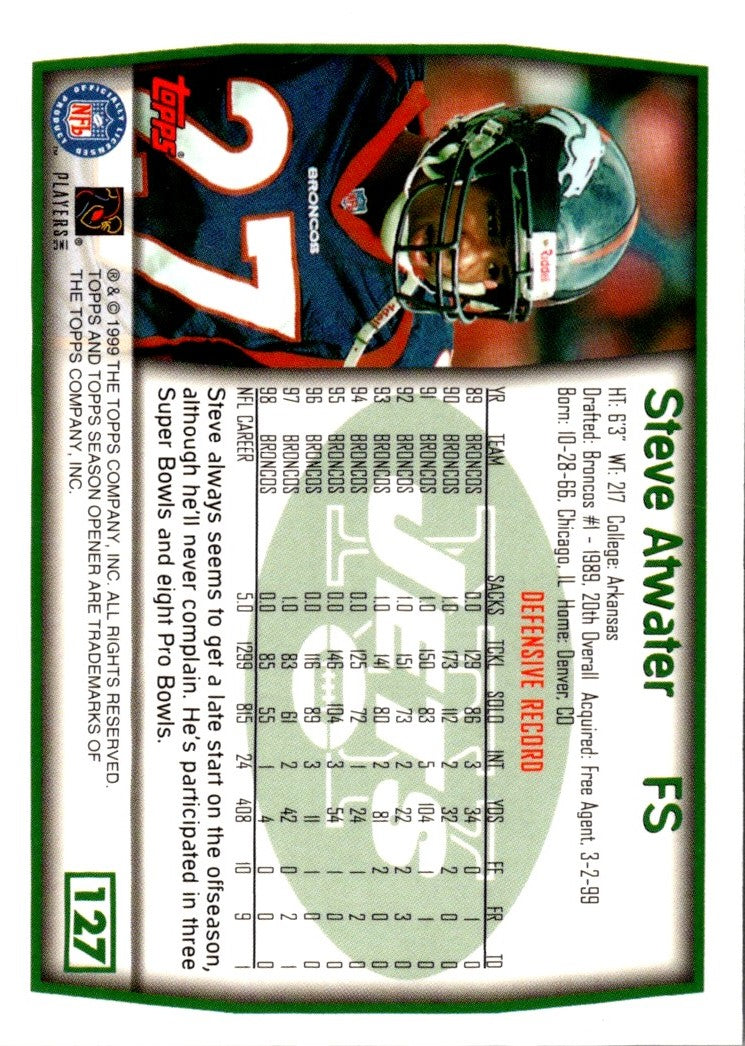 1999 Topps Season Opener Steve Atwater