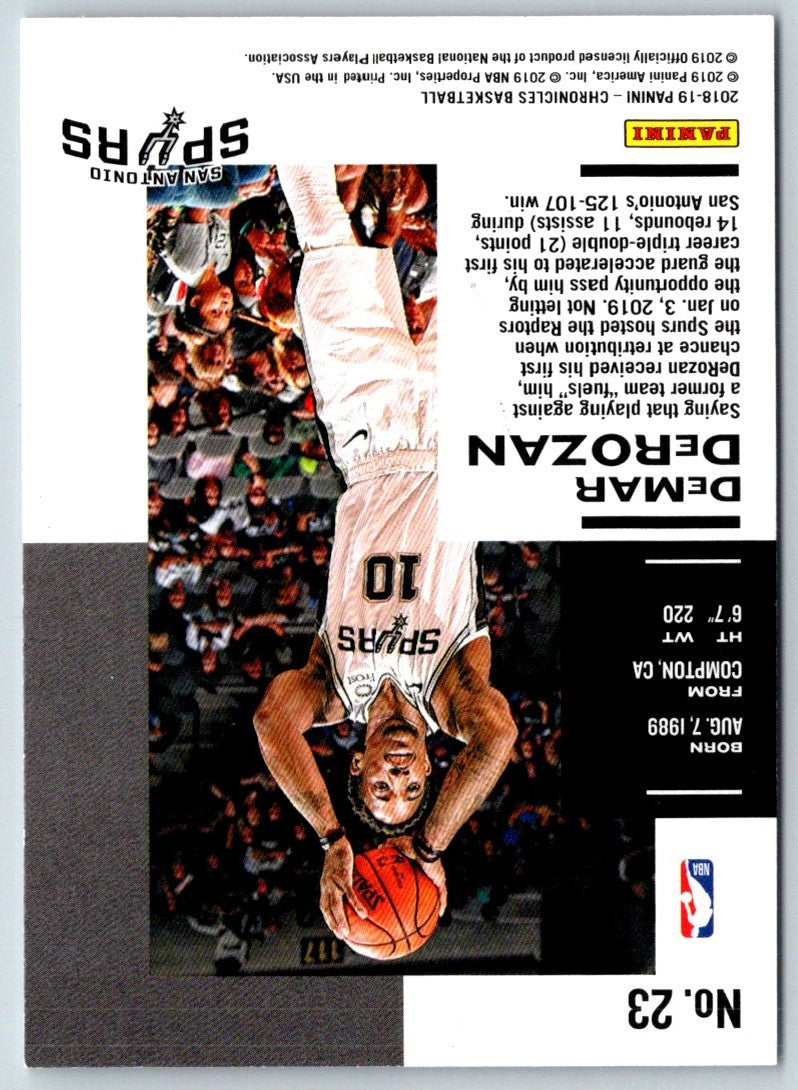 2018 Panini Absolute Memorabilia DeMar DeRozan