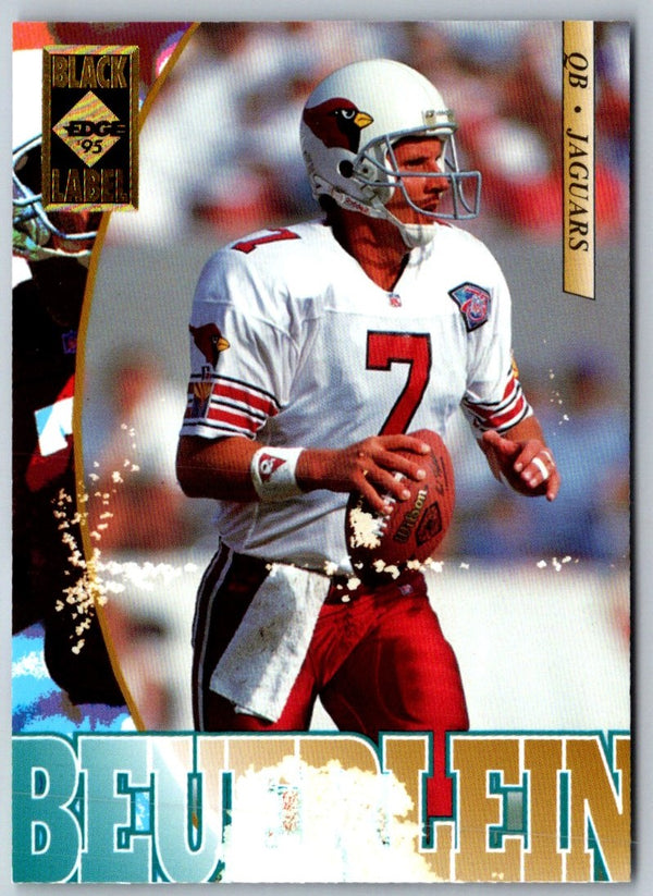 1995 Collector's Edge Black Label Steve Beuerlein #86