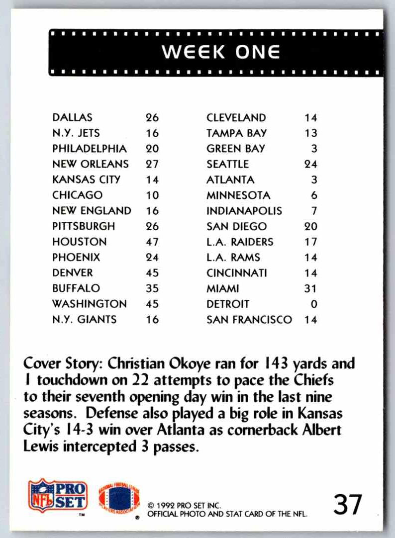 1992 Proset Christian Okoye