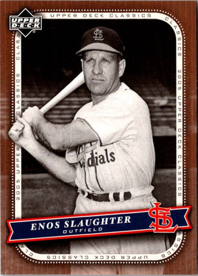 2005 Upper Deck Classics Enos Slaughter #32