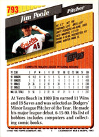 1993 Topps Gold Jim Poole #793