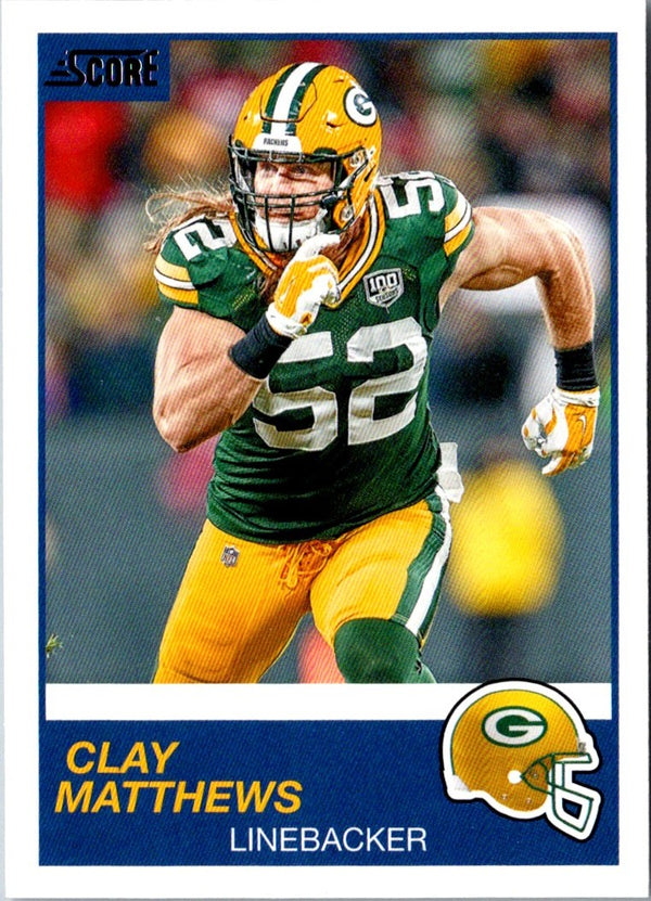 2019 Score Clay Matthews #230