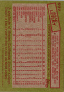 1985 Topps Brad Lesley