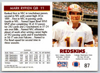 1992 Proset Mark Rypien #87