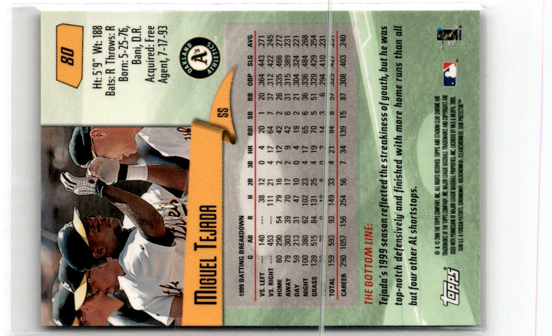 2000 Stadium Club Miguel Tejada