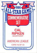 1986 Topps Cal Ripken