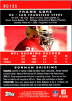 2007 Bowman Chrome Frank Gore #BC135
