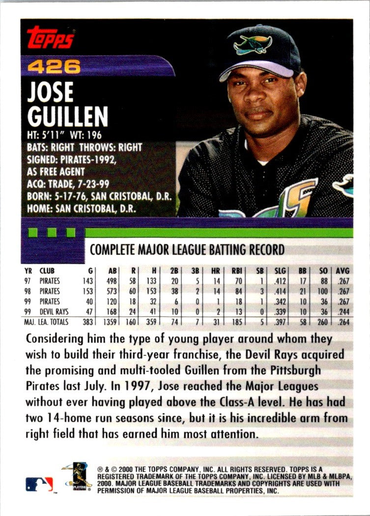 2000 Topps Jose Guillen