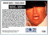 1991 Proset World League Mouse Davis #110